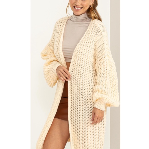 HYFVE Oversized Chunky Ribbed Cardigan Sweater - Picture 8 of 8